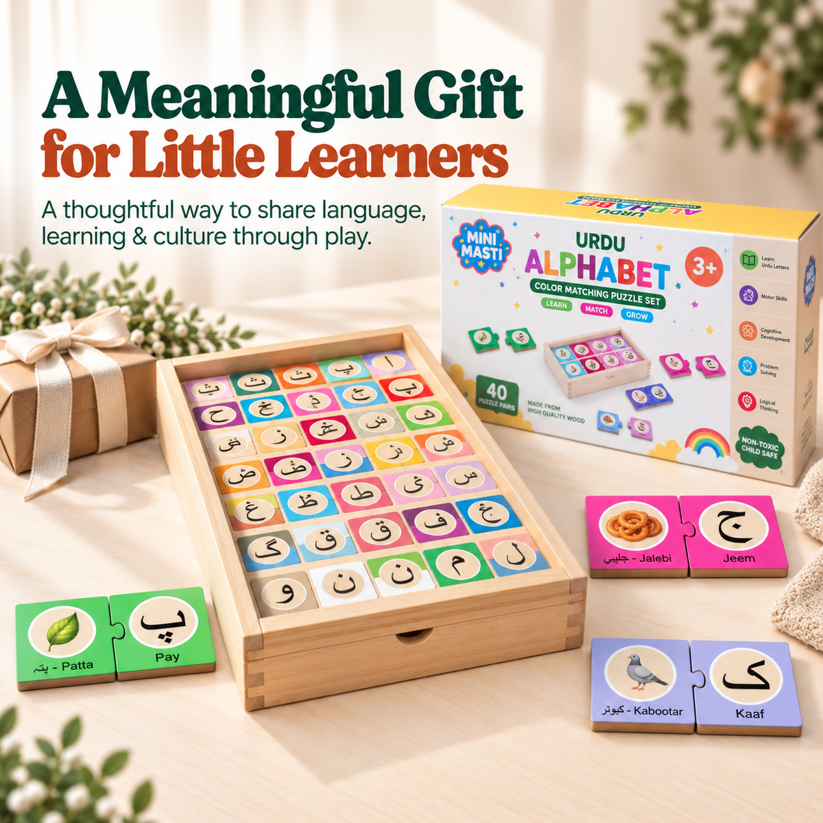 Mini Masti™ Urdu Alphabet Puzzle Set