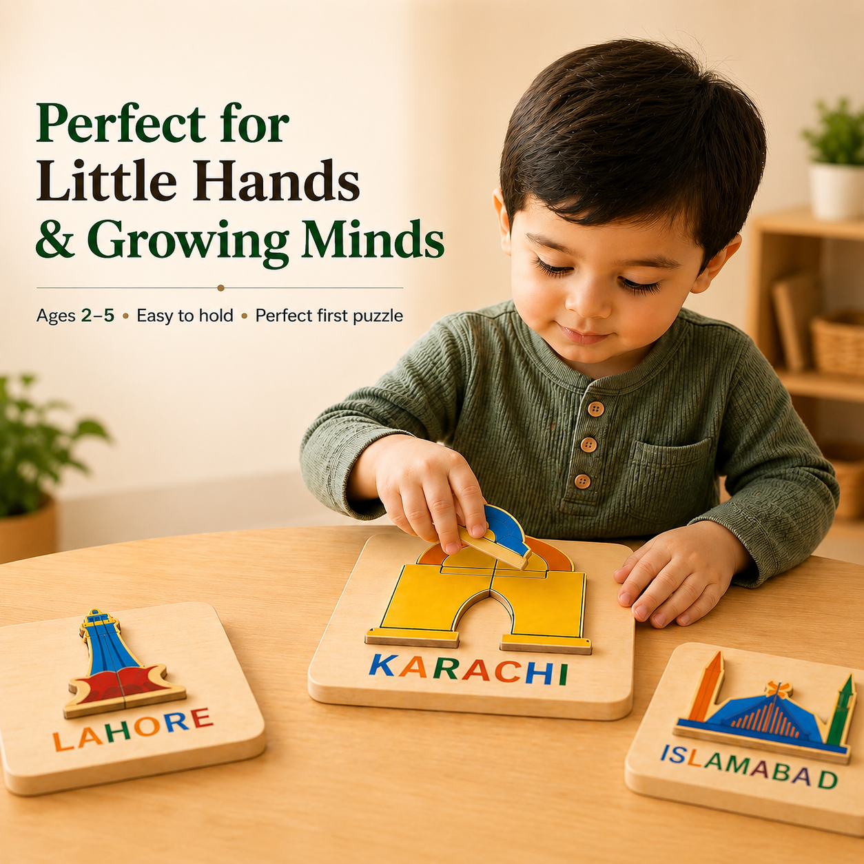 Mini Masti™ Cities of Pakistan Puzzle (Set of 5)